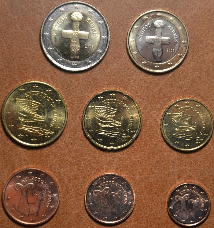 Cyprus 2010 sada 8 euromincí (UNC)