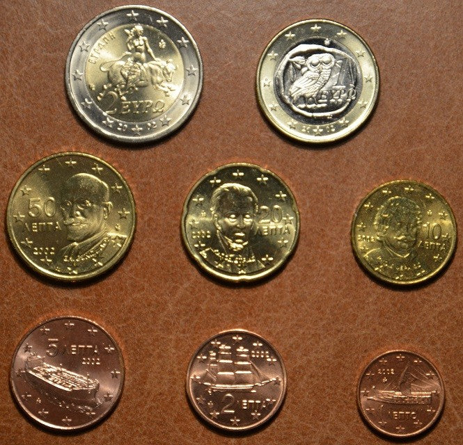Grécko 2016 sada 8 euromincí (UNC)
