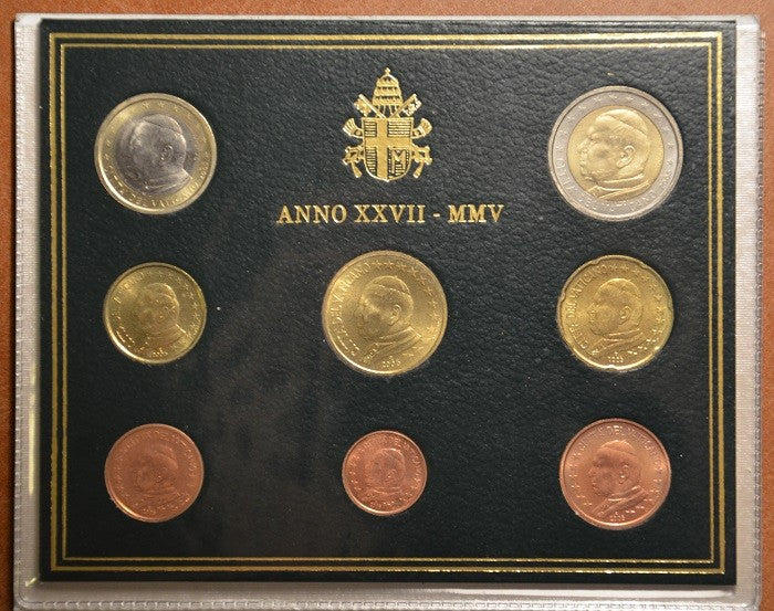 Sada 8 euromincí Vatikan 2005  (BU)