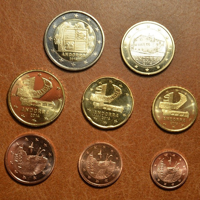 Andorra 2014 sada 8 mincí (UNC)