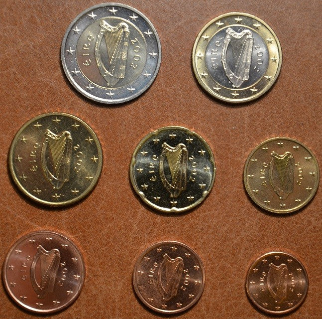 Írsko 2002 sada 8 mincí (UNC)