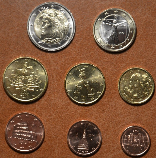 Sada 8 talianskych mincí 2011 (UNC)
