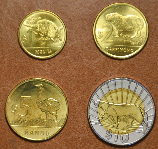 Uruguaj 4 mince 2012-2014 (UNC)